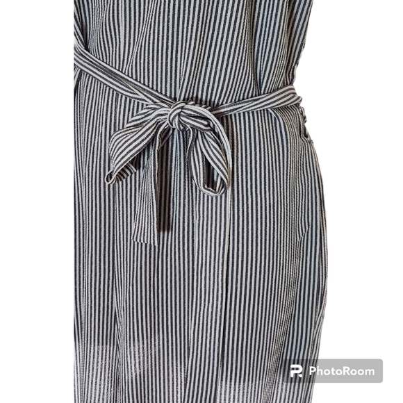 Stripped Jumpsuit with square neckline  SzS - Picture 4 of 5
